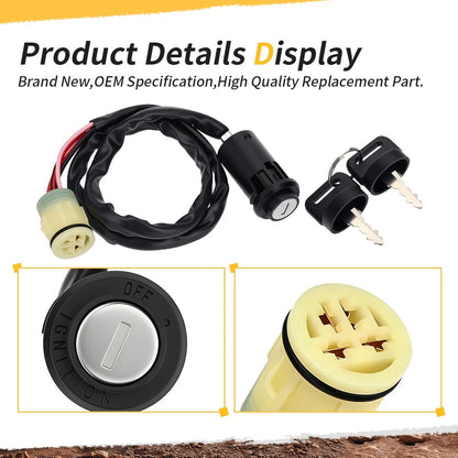 35100-HR6-A61 Ignition Key Switch For Honda Foreman 450 500 520 Rancher 420 400 Rincon 680 650 Rubicon 500 520