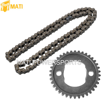 Cam Chain & 38T Cam Gear Sprocket For Honda FourTrax 300 TRX300 2x4 TRX300FW 4x4 1988-2000 14321-HC4-000 14401-HC0-003