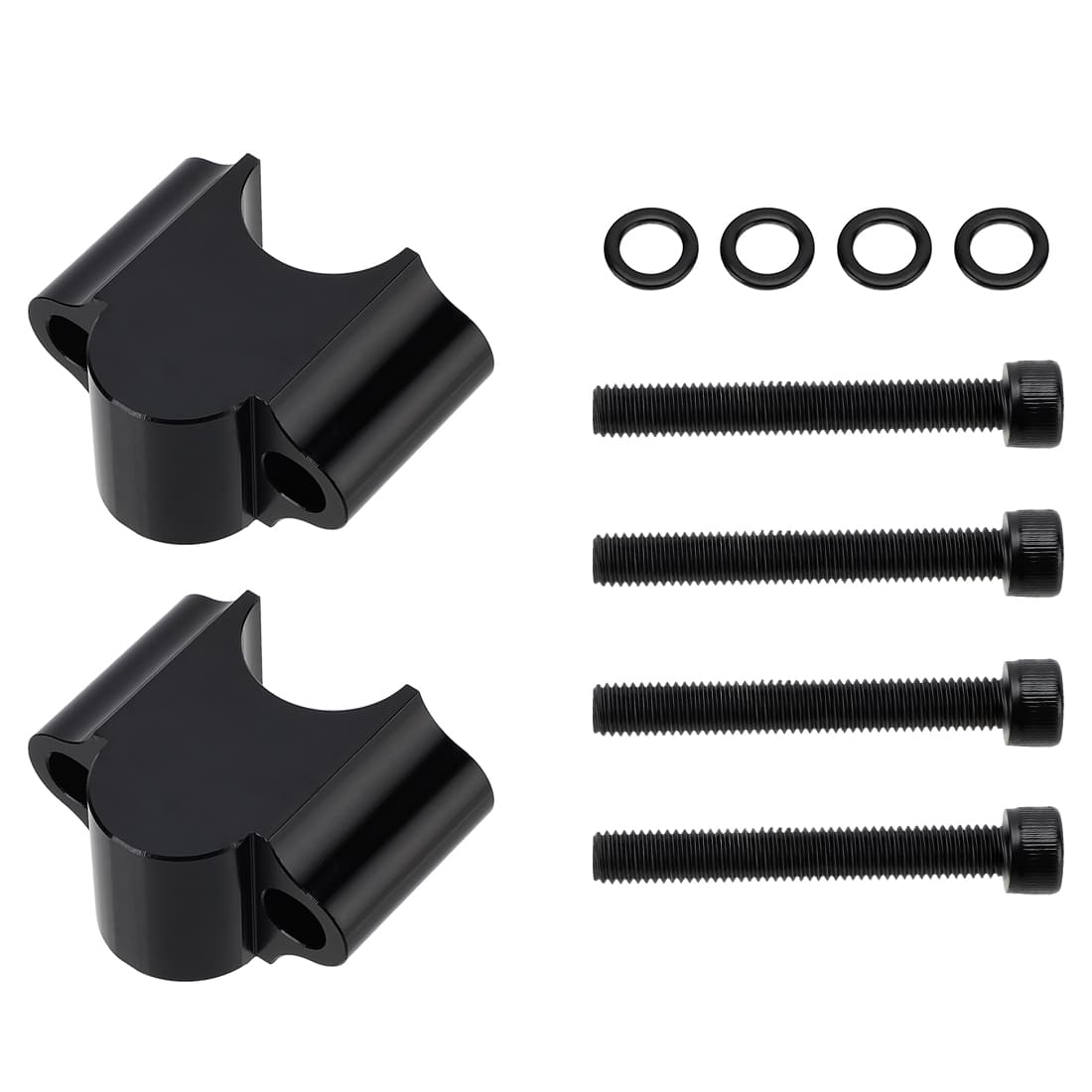 30mm Height 7/8" Heavy Duty Black Handlebar Risers For Honda Yamaha Suzuki Kawasaki Can-Am BMW Motorcycle & ATV Dirt Bike etc.