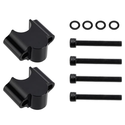 30mm Height 7/8" Heavy Duty Black Handlebar Risers For Honda Yamaha Suzuki Kawasaki Can-Am BMW Motorcycle & ATV Dirt Bike etc.