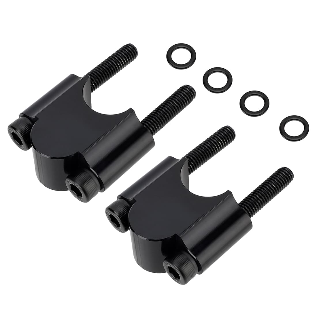 30mm Height 7/8" Heavy Duty Black Handlebar Risers For Honda Yamaha Suzuki Kawasaki Can-Am BMW Motorcycle & ATV Dirt Bike etc.