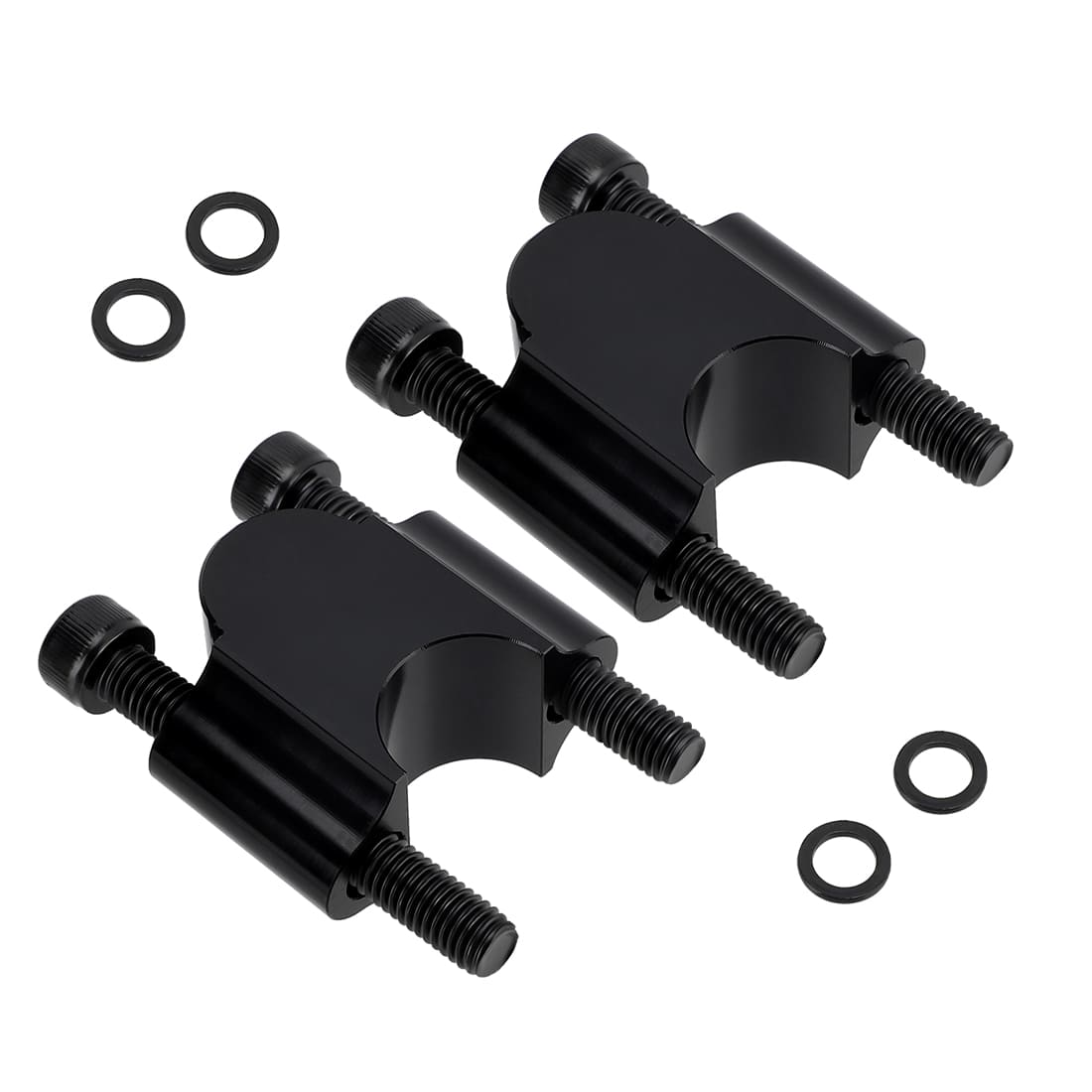 30mm Height 7/8" Heavy Duty Black Handlebar Risers For Honda Yamaha Suzuki Kawasaki Can-Am BMW Motorcycle & ATV Dirt Bike etc.