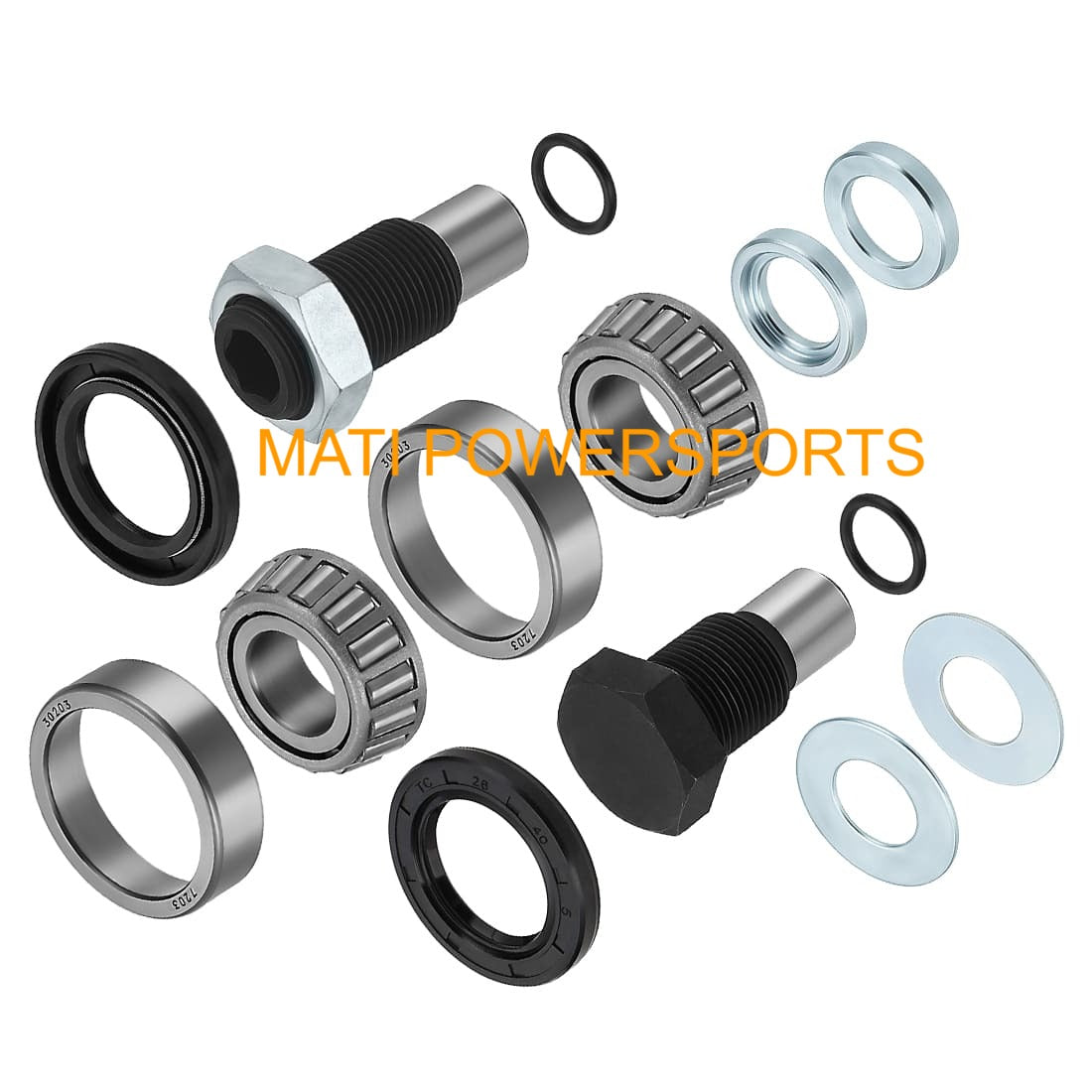 Swing Arm Bearing Seal Kit & Shaft For Kawasaki KFX700 KVF650 KVF360 KVF700 Brute Force 650 Prairie 360 650 700