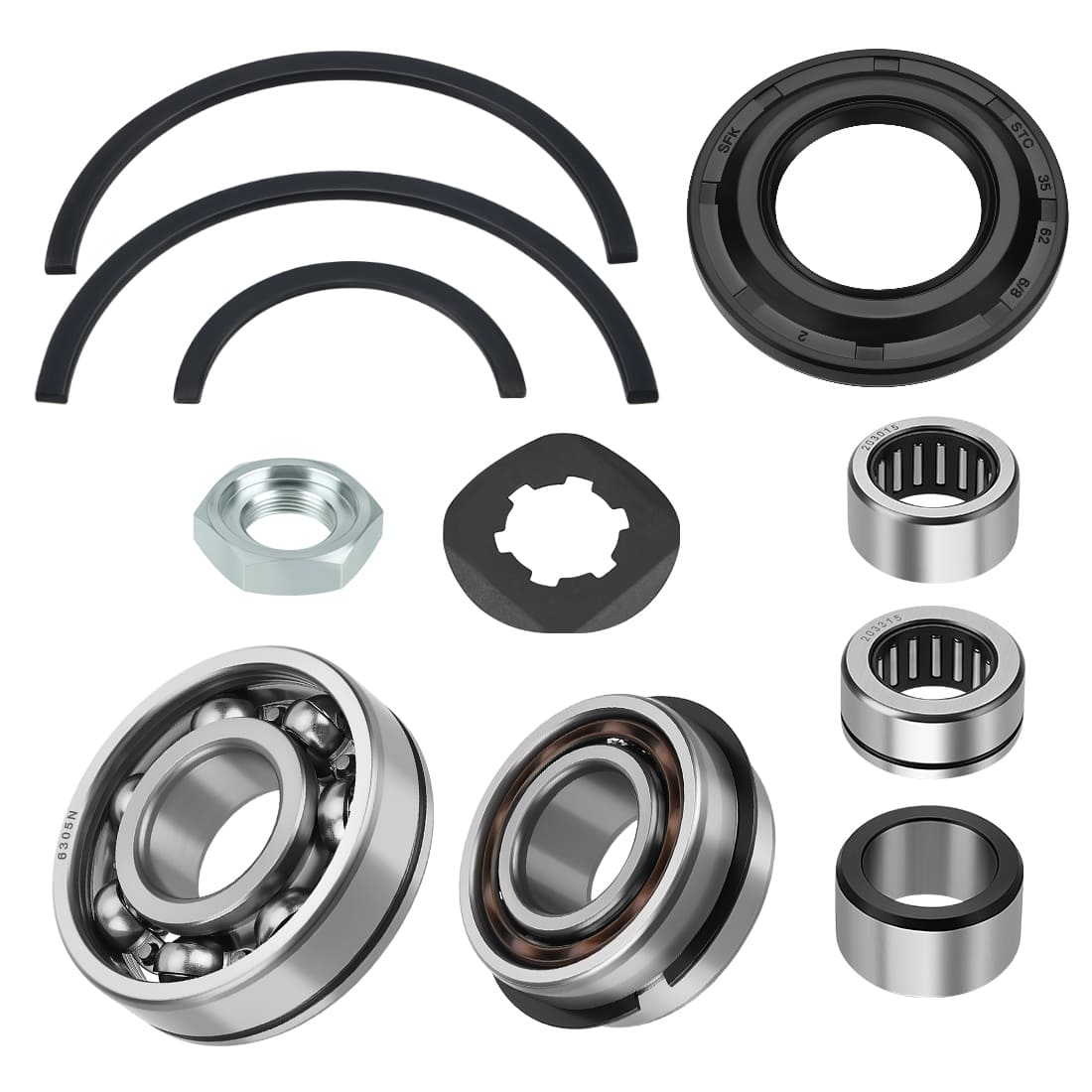 Transmission Bearings Kit With Circlip For Yamaha YFZ350 Banshee 350 1987-2006 93311-22027-00