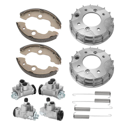 Front Left & Right Brake Wheel Cylinders Drums Shoes Kit for Honda Foreman 400 TRX400FW 1995 - 1998 45310-HM7-006