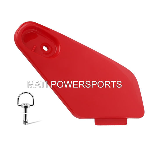 Red Storage Box Cover & Stud Lock Pin Kit for Honda Rancher 350 TRX350 2004 2005 2006 83670-HN5-M40ZB