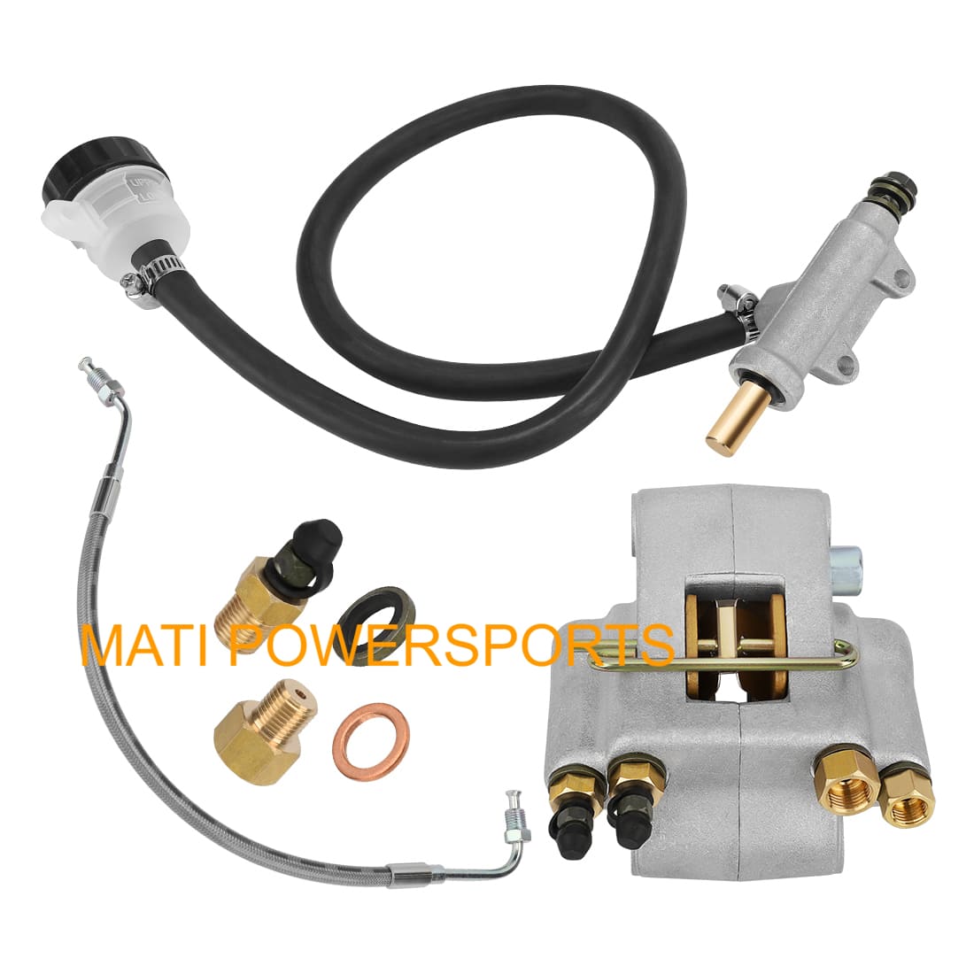 Rear Brake Caliper & Master Cylinder & Hose Line For Polaris Diesel 455 Worker 500 2001 1910301