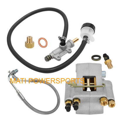 Rear Brake Caliper & Master Cylinder & Hose Line For Polaris Sportsman 500 400 2001-2002 1910553 1910479