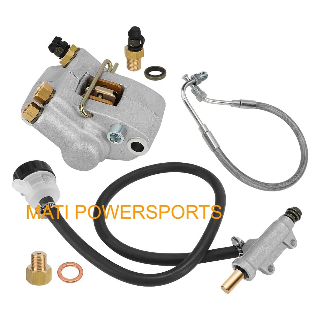 Rear Brake Caliper & Master Cylinder & Hose Line For Polaris Diesel 455 Worker 500 2001 1910301