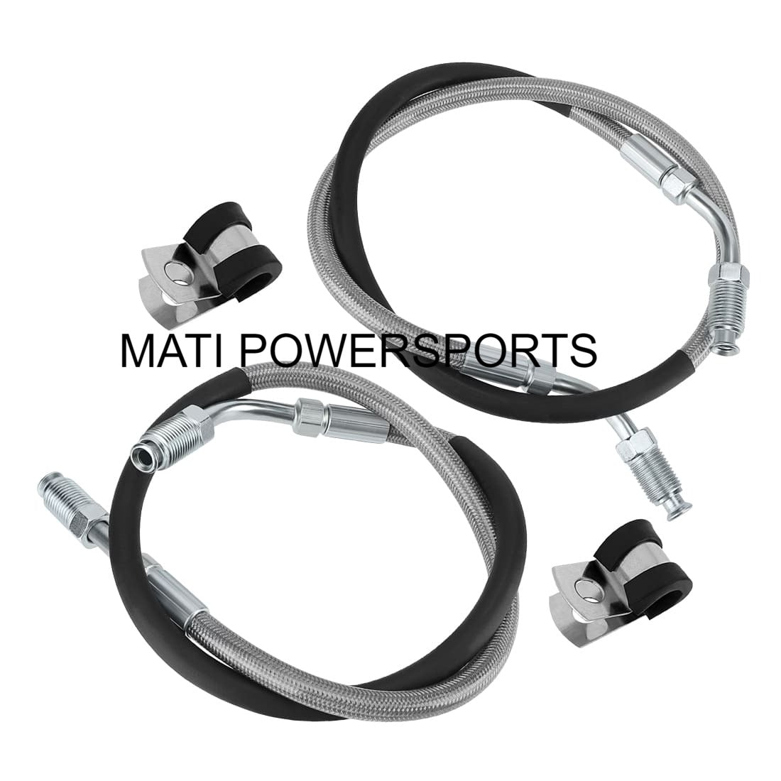 M MATI Front Brake Calipers & Hose Lines for Polaris Worker 335 Scrambler 400 500 Xplorer 300 Xpress 300 400 Sport 400L 5130659 1930753