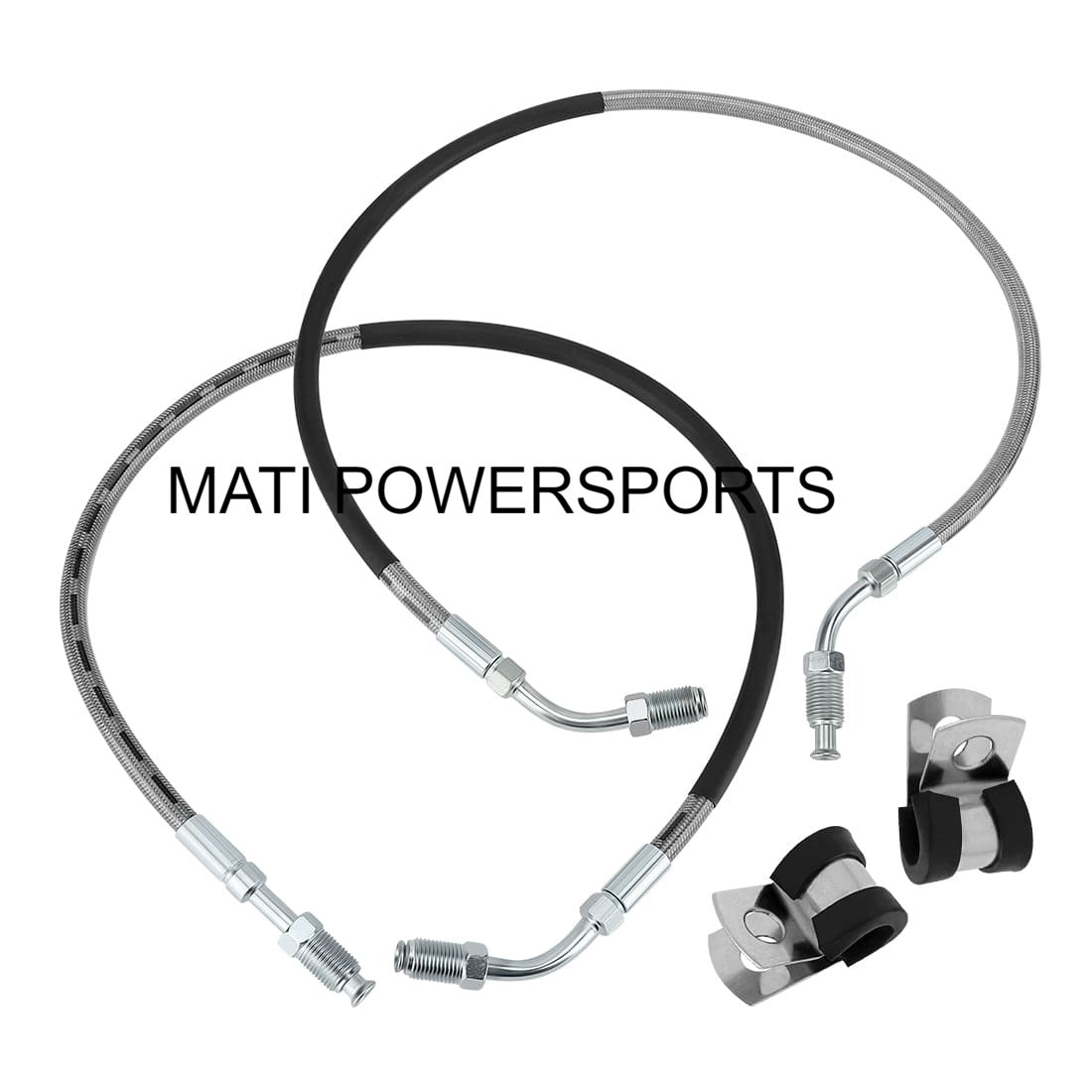 M MATI Front Brake Calipers & Hose Lines for Polaris Worker 335 Scrambler 400 500 Xplorer 300 Xpress 300 400 Sport 400L 5130659 1930753