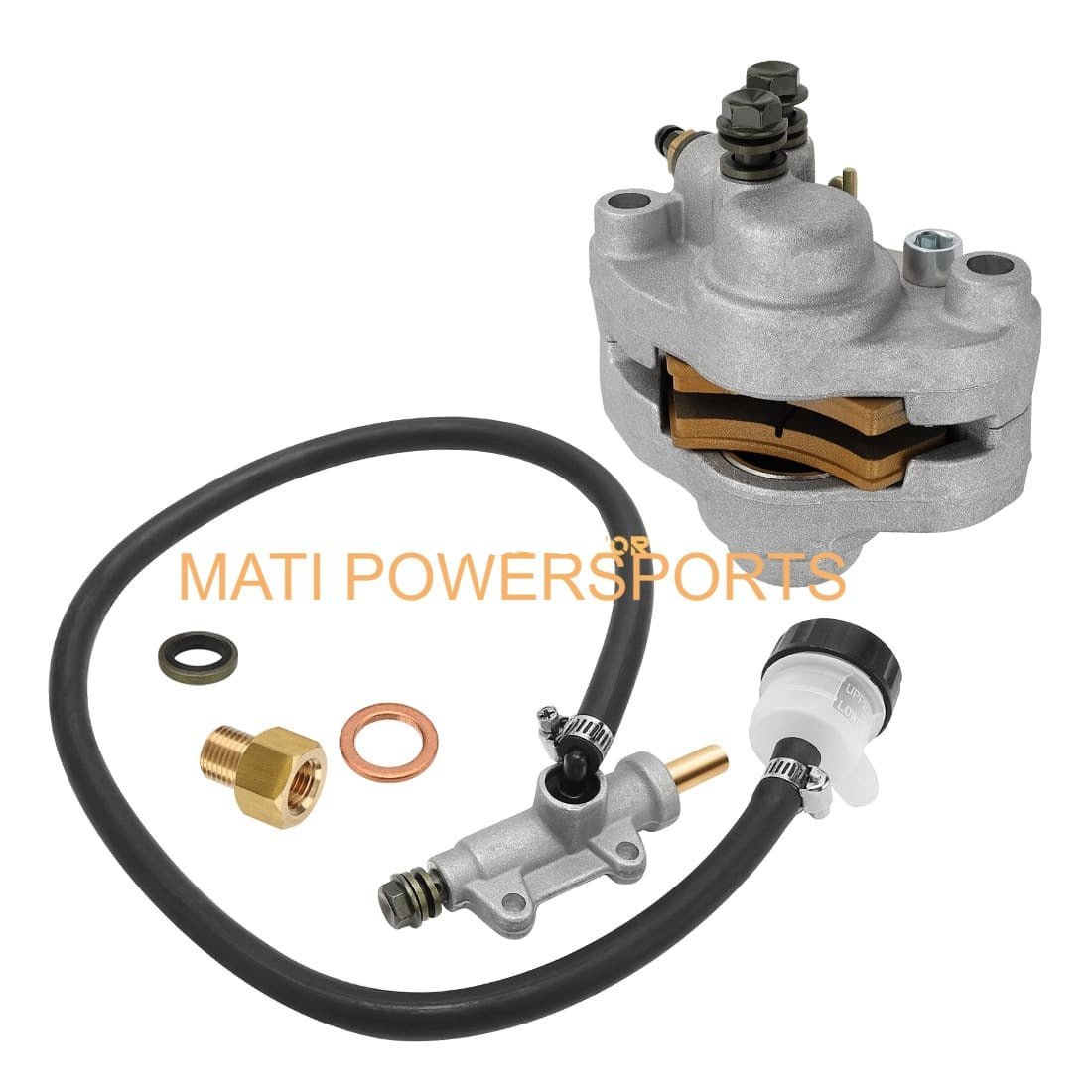 M MATI Rear Brake Caliper & Master Cylinder for Polaris Trail Blazer 250 400 Trail Boss 325 330 Xplorer 250 400 Sport 400 1910311 1930899