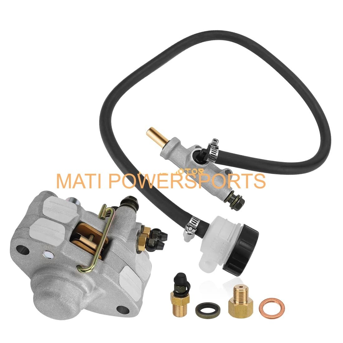 M MATI Rear Brake Caliper & Master Cylinder for Polaris Trail Blazer 250 400 Trail Boss 325 330 Xplorer 250 400 Sport 400 1910311 1930899