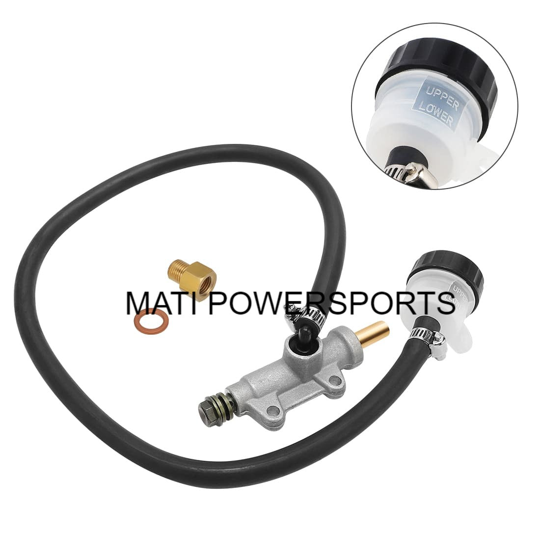 Rear Brake Caliper & Master Cylinder & Hose Line For Polaris Scrambler 500 Trail Blazer 250 330 Trail Boss 330 1910806 1910791 1910506 1910769