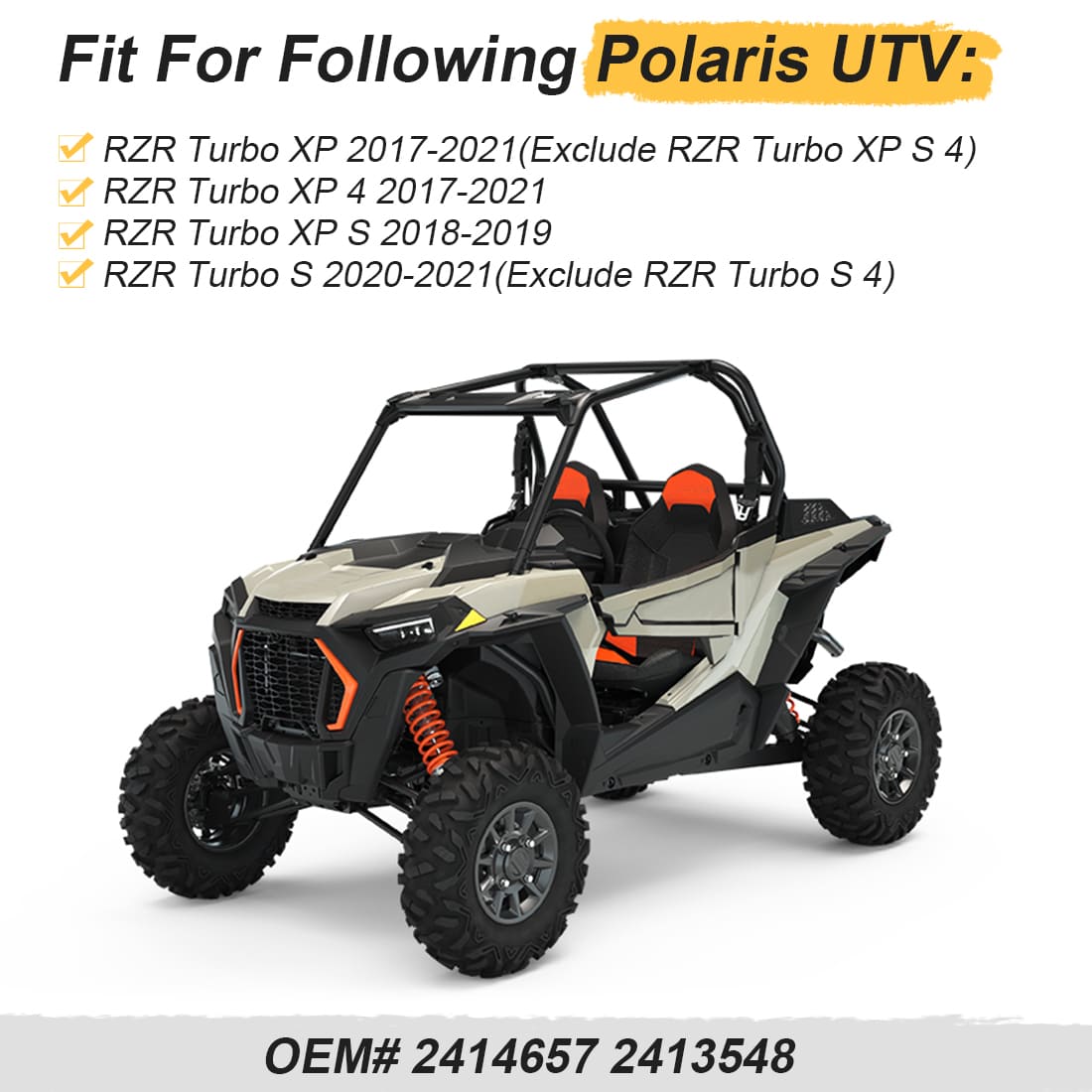 Brushless Fan Assembly For Polaris RZR Turbo XP 4 S 2017-2021 2414657