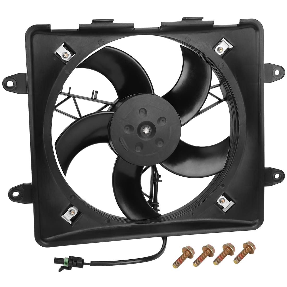 Radiator Cooling Fan Assy with Shroud for Polaris RZR 800 570 2008-2022 Sportsman 800 700-EFI 2004-2014 ACE 325 570 900 2014-2016