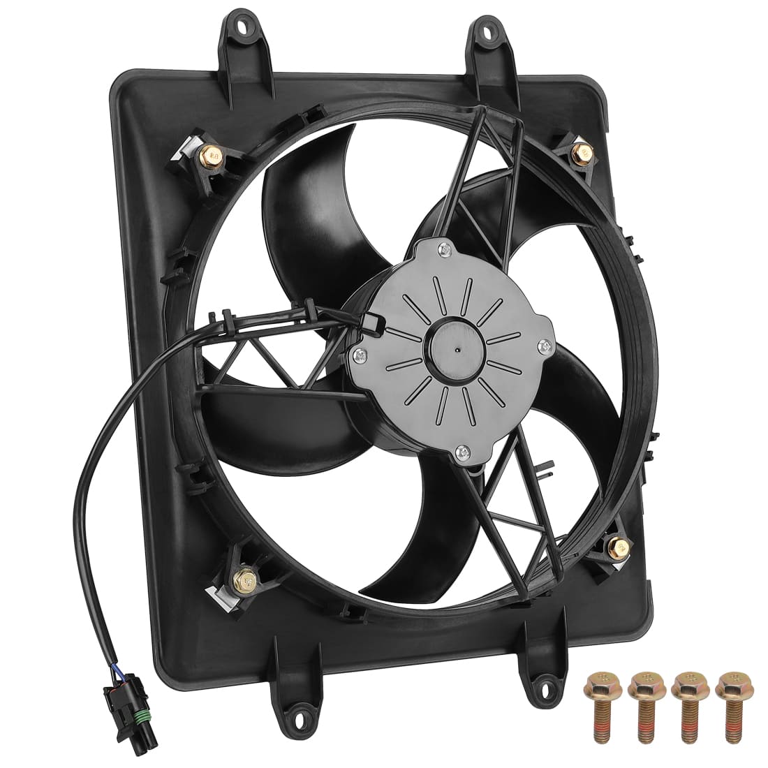 Radiator Cooling Fan Assy with Shroud for Polaris RZR 800 570 2008-2022 Sportsman 800 700-EFI 2004-2014 ACE 325 570 900 2014-2016