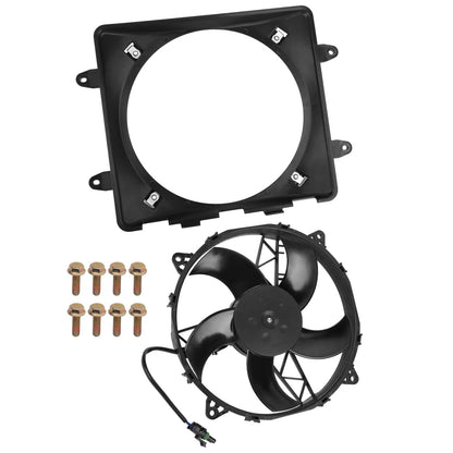 Radiator Cooling Fan Assy with Shroud for Polaris RZR 800 570 2008-2022 Sportsman 800 700-EFI 2004-2014 ACE 325 570 900 2014-2016