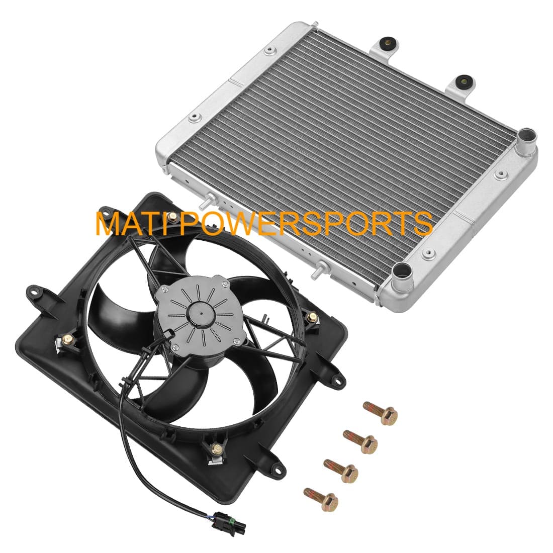 Radiator & Cooling Fan Assy for Polaris RZR 800 570 2008-2022 Sportsman ACE 325 570 900 2014-2016