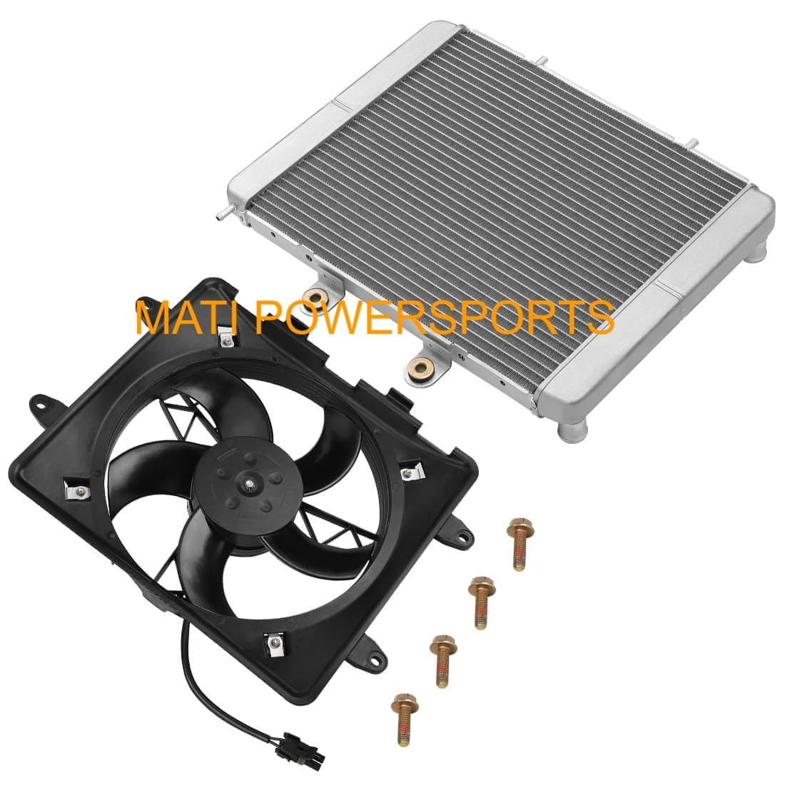 Radiator & Cooling Fan Assy for Polaris RZR 800 570 2008-2022 Sportsman ACE 325 570 900 2014-2016