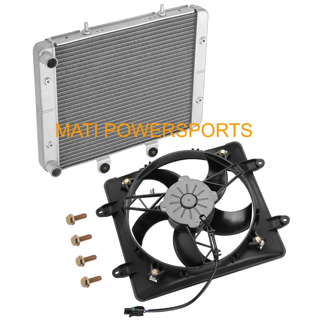 Radiator & Cooling Fan Assy for Polaris RZR 800 570 2008-2022 Sportsman ACE 325 570 900 2014-2016