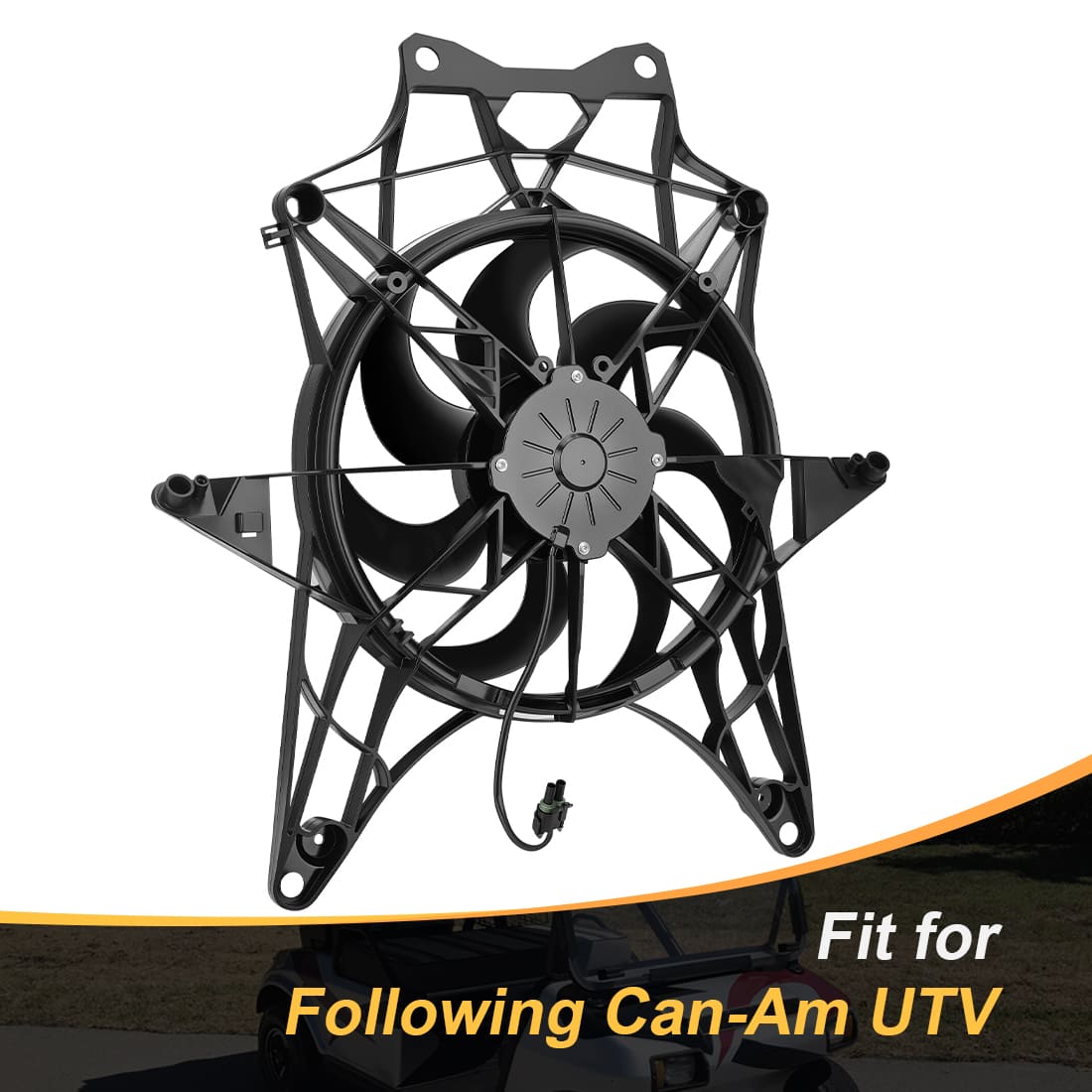 Radiator Cooling Fan Assembly For Can-Am Maverick X3 Max Turbo R RR 2017-2024 709200588