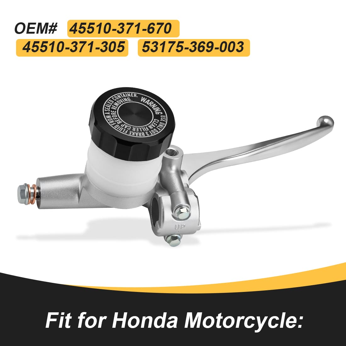 Front Brake Master Cylinder & Brake Lever For Honda Gold Wing 1000 GL1000 1975-1977 45510-371-670 45510-371-305