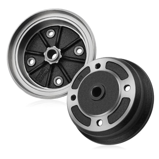 2PCS Front Left & Right Wheel Brake Drum Hub For Kawasaki Mule 4010 4000 3020 3010 3000 2510 KAF620 KAF950 2001-Up 41038-7501