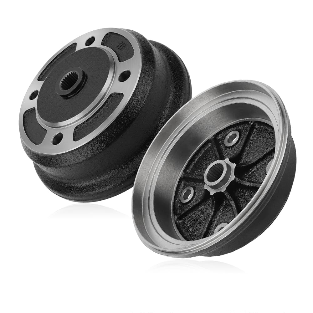 2PCS Front Left & Right Wheel Brake Drum Hub For Kawasaki Mule 4010 4000 3020 3010 3000 2510 KAF620 KAF950 2001-Up 41038-7501