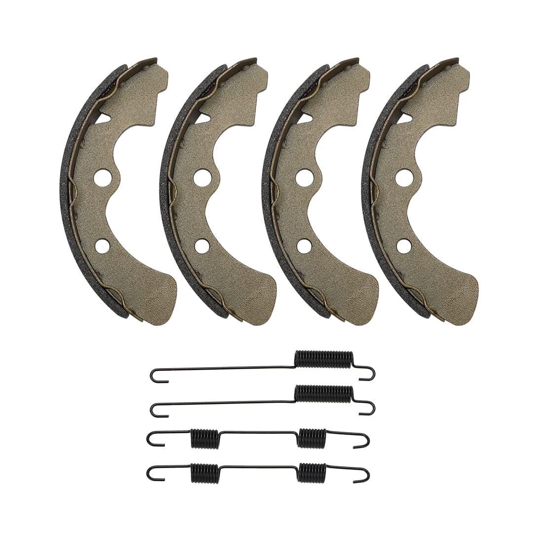2PCS Front Brake Drum & Bolts & Shoes Kit For Kawasaki KAF620 KAF950 2001-2024 92093-1543