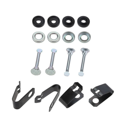 2PCS Front Brake Drum & Bolts & Shoes Kit For Kawasaki KAF620 KAF950 2001-2024 92093-1543