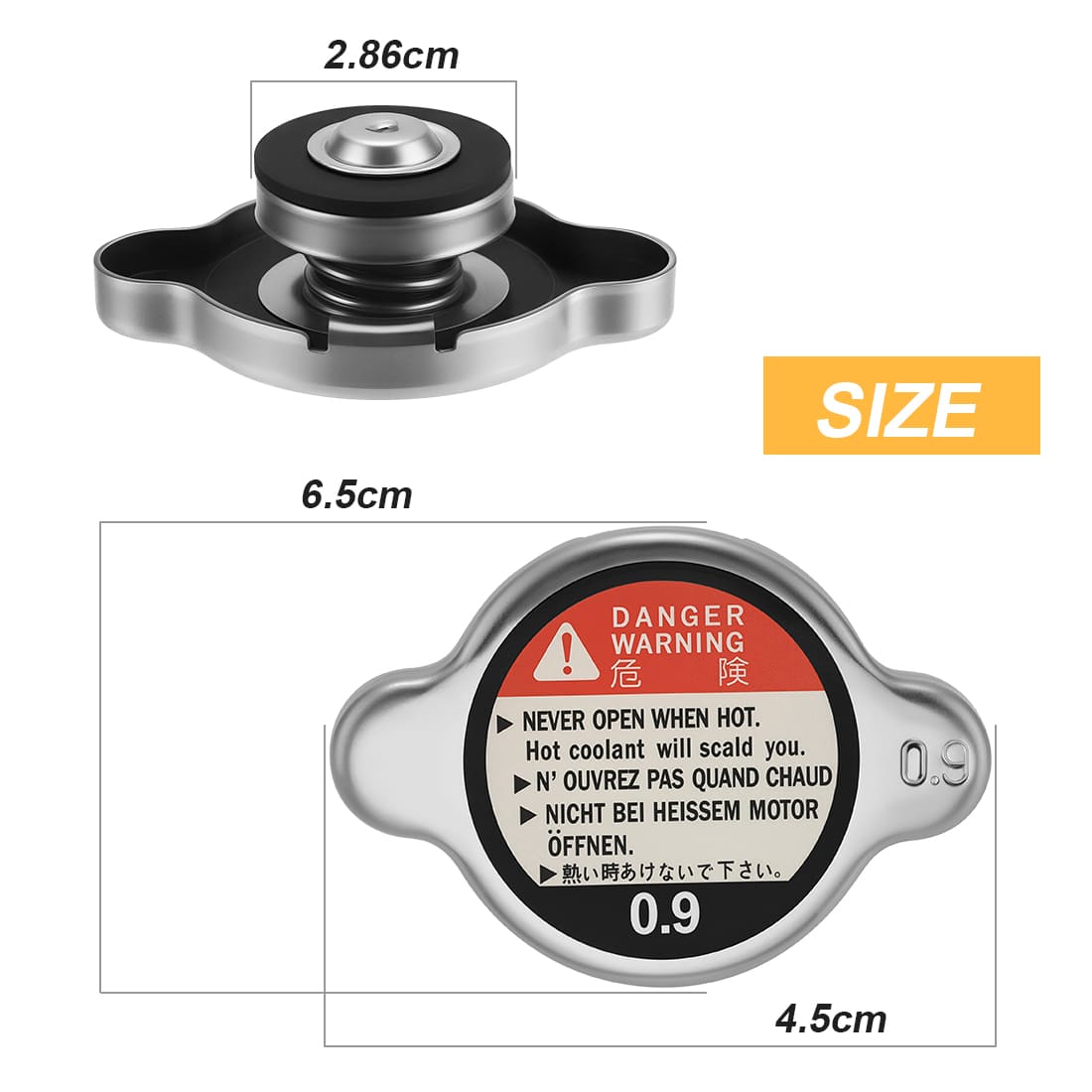 Radiator Pressure Cap for Polaris Ranger 570 ETX EV RZR PRO XP 4 /Pro R 4 1240899 1241379