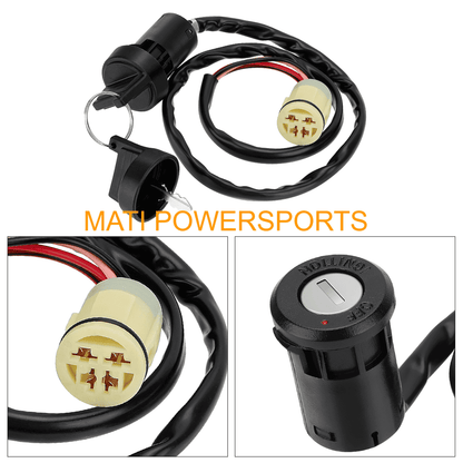 Handlebar Key Starter Relay Switch Kit for Honda Rancher 350 ES 400 Rubicon 500 650 680 Foreman 500 ES