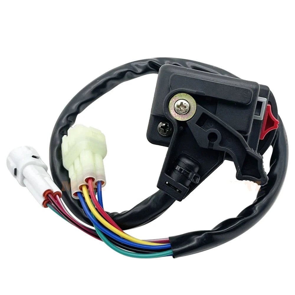 Left Handlebar Bar Switch, Engine Start Run Off Headlight HI LO Off Start Light Switch for Yamaha Big Bear Kodiak Grizzly YFM 350 400 450 660 OEM: 5KM-83972/83973-00-00 Mati Powersports