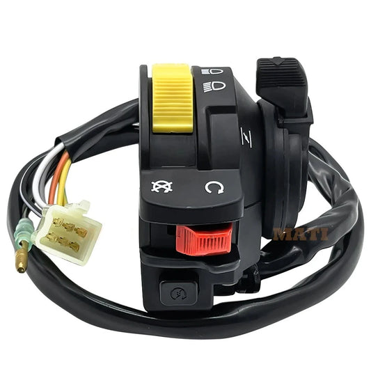 Left Handlebar Bar Switch, Engine Start Run Off Headlight Light Switch for Suzuki QuadRunner 250 LTF250 1988-1989 OEM: 37400-19B05 Default Title