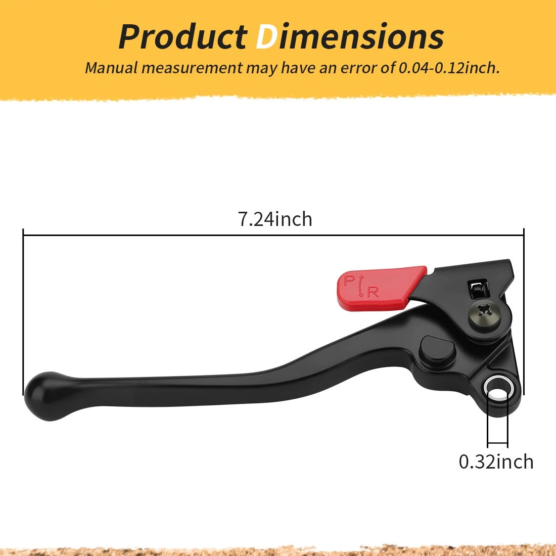 Left Rear Brake Lever For Honda Recon 250 Rancher 420 Rubicon Foreman 500 520 2015-2024 53178-HR6-305