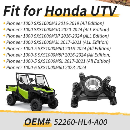 Rear Left Knuckle kit For Honda Pioneer 1000 SXS1000M3/M5/M6 2016-2024 52260-HL4-A00
