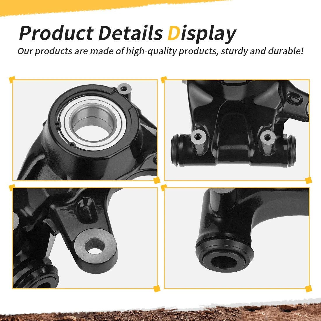 Rear Knuckle Kit For Honda Pioneer 1000 SXS1000M3/M5/M6 2016-2024 52210-HL4-A00 52260-HL4-A00