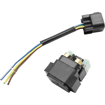 MATI Starter Solenoid Relay & Plug for Yamaha Raptor 700 700R 250 125 2006-Up Kodiak 450 2018-Up Mati Powersports