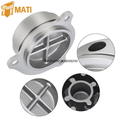 Oil Filter Housing Cap with O-Ring For Yamaha V-Star 1100 1999-2009 XVS1100 5EL-13448-00-00 4X7-13440-90-00