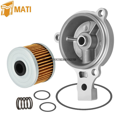 Oil Filter Cover & Oil Filter & Spring O-Ring For Honda TRX350 FE/FM/TE/TM Rancher 350 2x2/4x4 2000-2006 11333-HN5-670