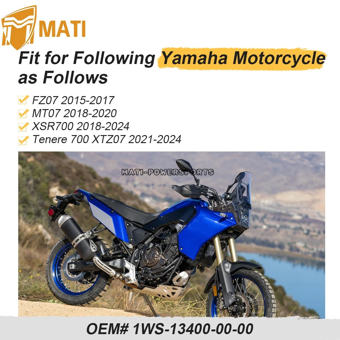 Oil Strainer Cover For Yamaha Tenere 700 XTZ07 FZ-07 MT07 XSR700 2015-2024 1WS-13400-00-00