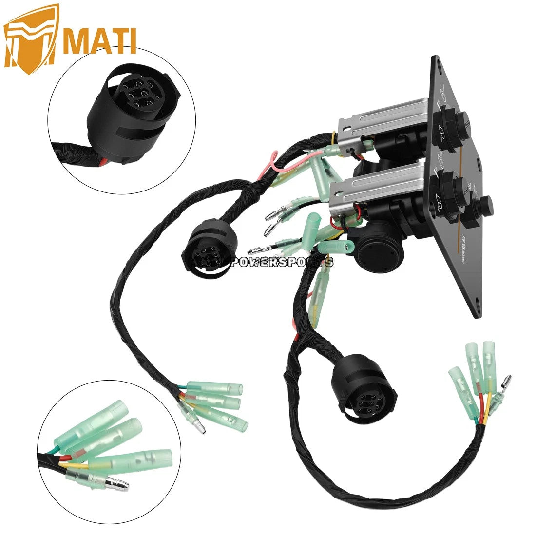 For Yamaha Outboard Dual Motor Key Switch Panel Kit 6K1-82570-08-00 Includes Emergency Kill Switch & Lanyard  Twin Engine Control