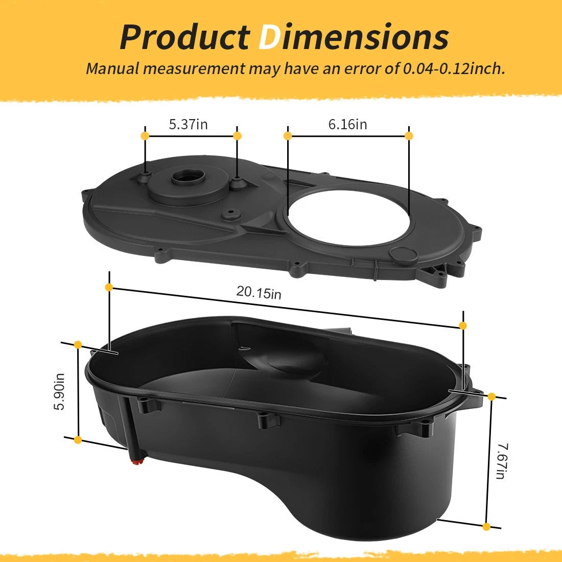 Outer & Inner Belt Clutch Cover Set For Polaris Sportsman 400 500 Scrambler 500