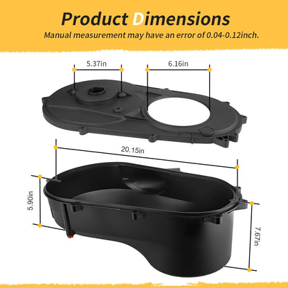 Outer & Inner Belt Clutch Cover Set For Polaris Sportsman 400 500 Scrambler 500