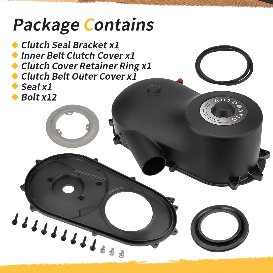 Outer & Inner Belt Clutch Cover Set For Polaris Sportsman 400 500 Scrambler 500