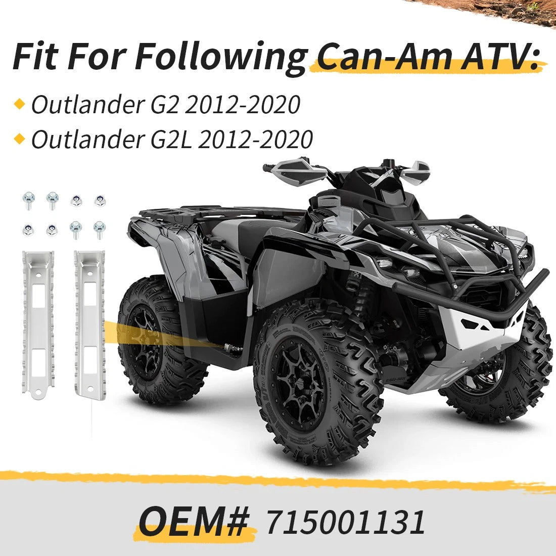 Aluminum Foot peg kit For Can-Am Outlander G2 G2L 2012-2020 715001131