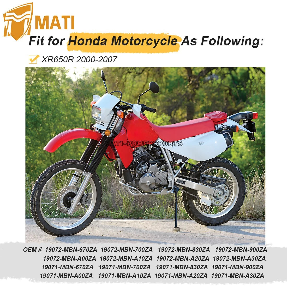 Left & Right Radiator Shroud For Honda XR650R 2000-2007