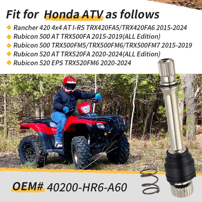 Rear Propeller Shaft For Honda Rubicon 500 520 Rancher 420 2015-2024 40200-HR6-A60