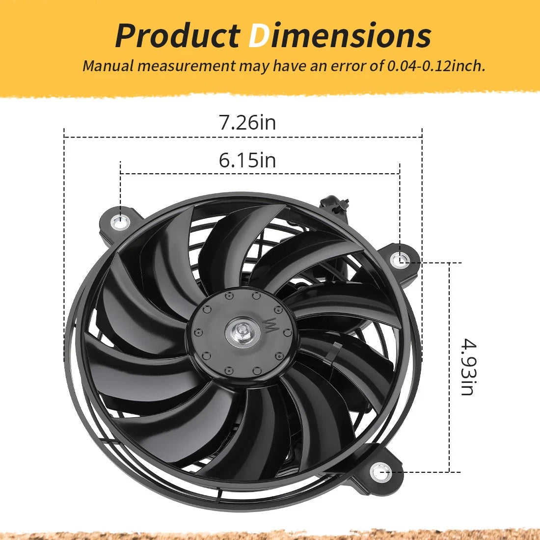 Kühlerlüfterbaugruppe für Yamaha YXM700 YXC700 YXE70 Viking Wolverine 700 2014-2024 1XD-E2405-01-00